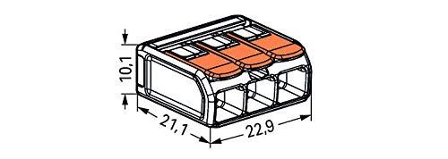 Wago 221-613 Lever-Nuts 10AWG 3 Conductor Compact Wire Connectors 30 PK - Image 4